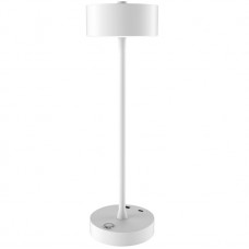 Επαναφορτιζόμενο Πορτατίφ LED 2W CCT Dimmable Touch IP54 Λευκό Crater